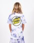 Santa Cruz Checked Out Flamed Dot Front T-Shirt - Blue Tie Dye