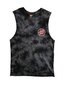 Santa Cruz Checked Out Flamed Dot Singlet - Black Tie Dye