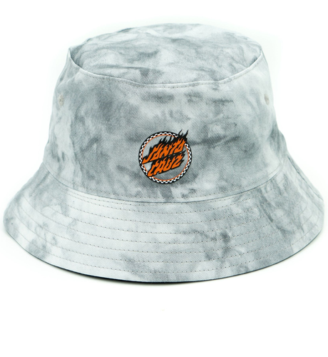 Santa Cruz Checked Ringed Flamed Dot Bucket Hat - Blue Tie Dye