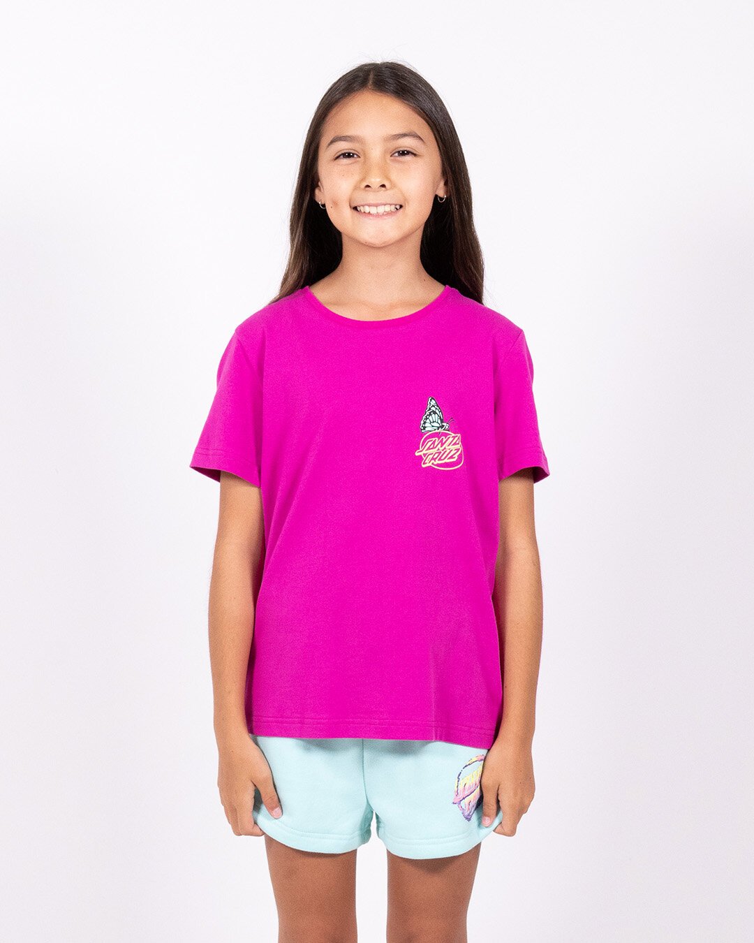 Santa Cruz Mushroom Monarch Dot T-Shirt - Pink - CLOTHING-GIRL-Girls S ...