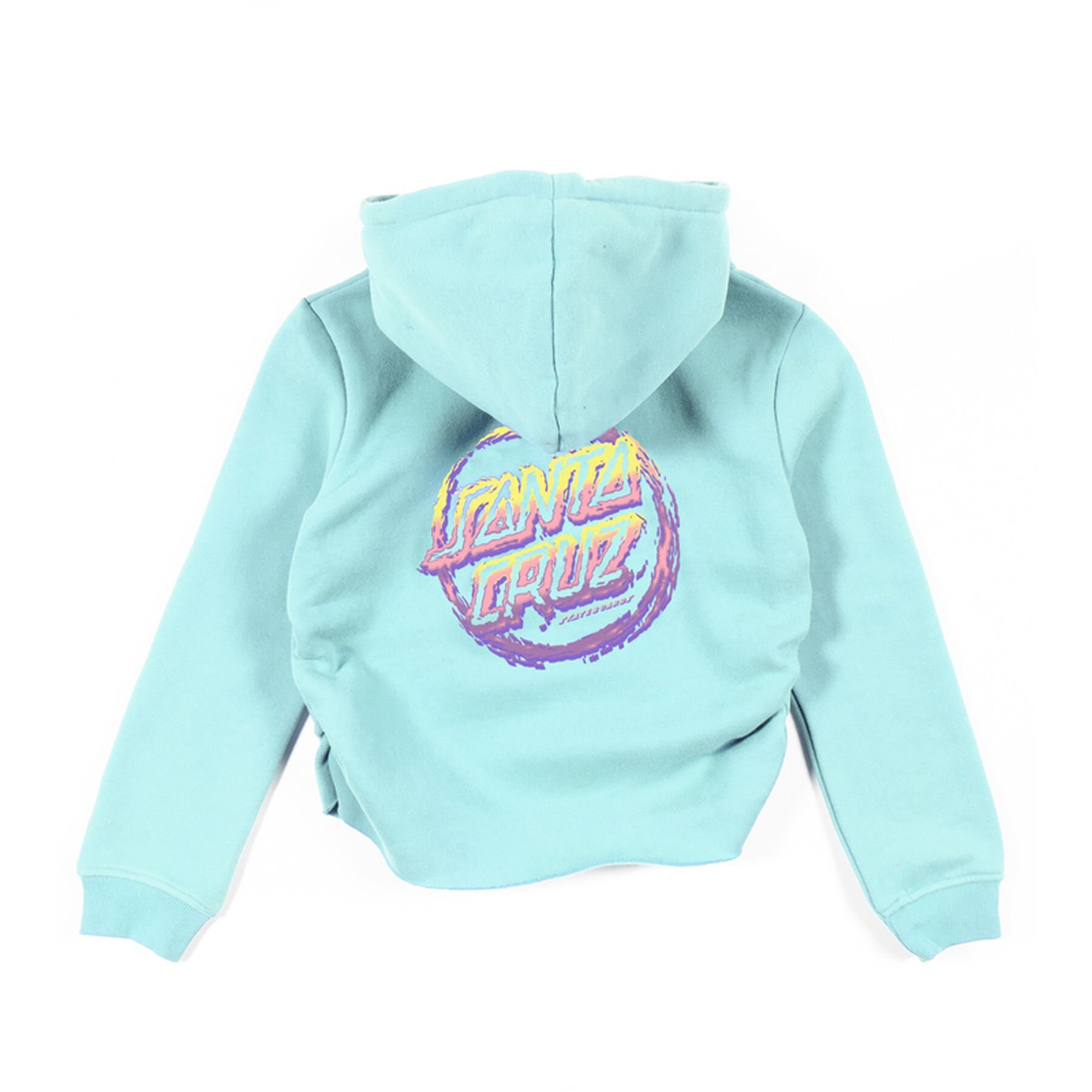 Santa Cruz Throwdown Dot Oversized Hooded Jumper Aqua CLOTHING