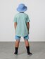 Rad Tribe Bucket Hat In Acid Wash Blue