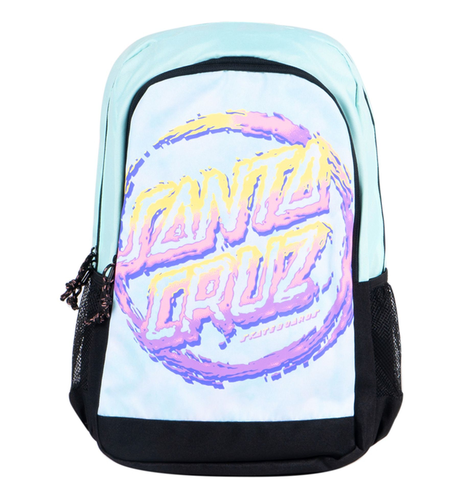 Santa Cruz Throwdown Dot School Backpack - Aqua