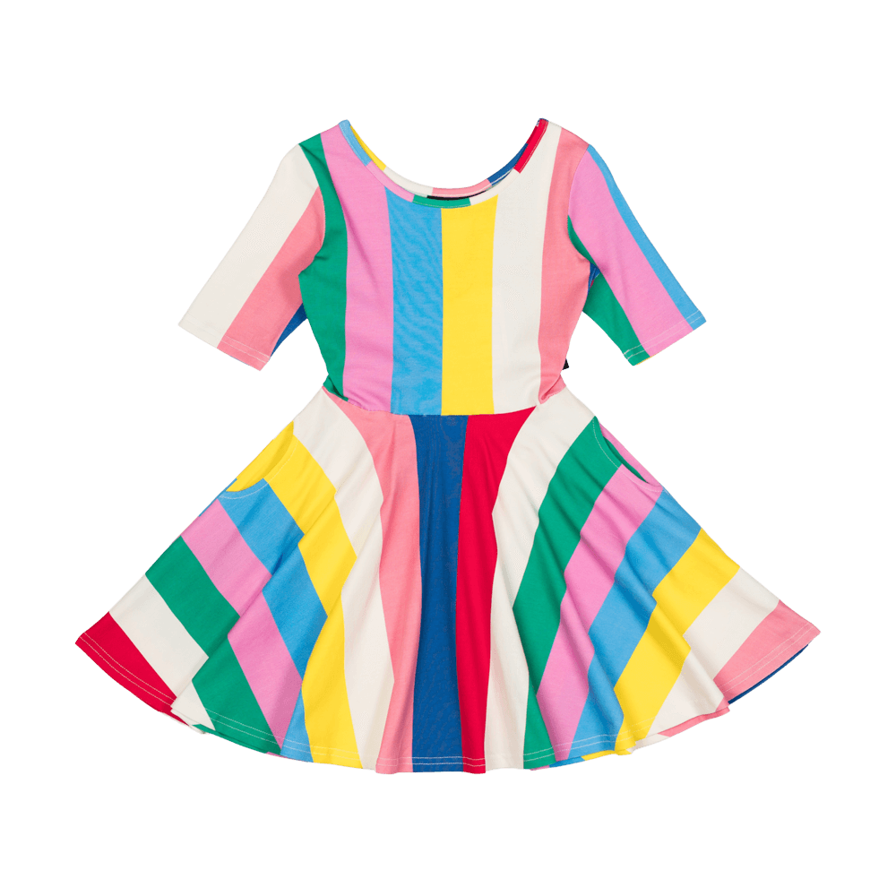 Rock Your Kid Stripes Waisted Dress - SALE-Sale Girls Clothing-Dresses ...