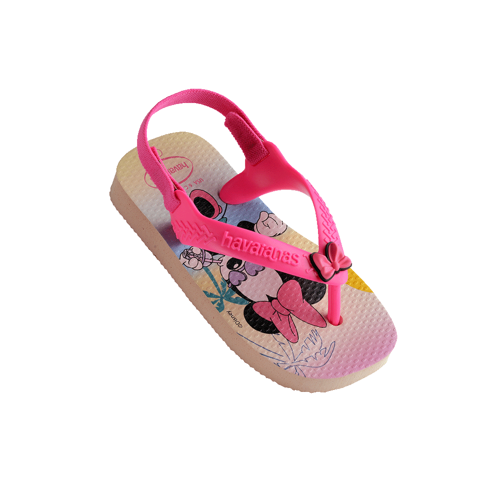 Havaianas Baby Disney Classic Pink FOOTWEAR Sandals Jandals Kids Clothing NZ Shop Online Kid Republic S22 23 Havaianas