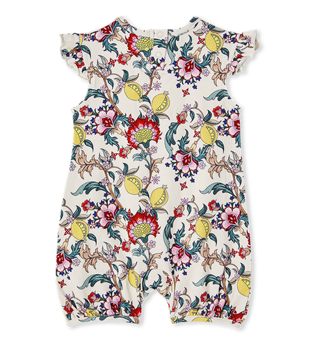 Milky Citrus Floral Romper - CLOTHING-BABY-Baby All In Ones & Rompers ...