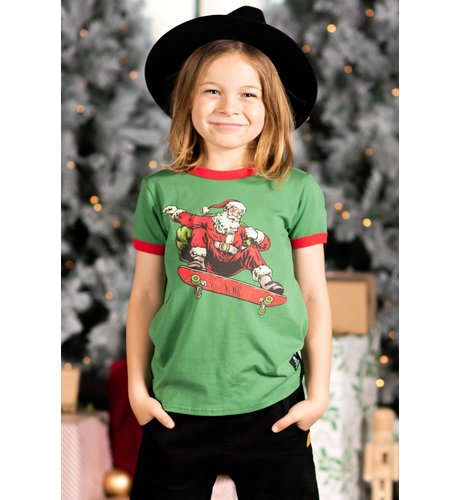 Rock Your Kid Merry Skatemas T-Shirt