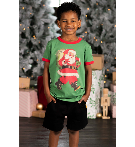 Rock Your Kid Jolly Santa T-Shirt