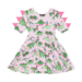 Rock Your Kid Pink Dino S/S Waisted Dress