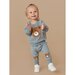 Huxbaby Furry Huxbear Knee Drop Crotch Pant - Teal