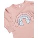 Huxbaby Rain Bow Puff Top - Dusty Rose