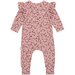 Huxbaby Flower Bear Zip Romper - Dusty Plum