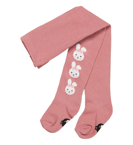 Huxbaby Bunny Tights - Dusty Rose