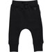 Huxbaby Black Fleece Drop Crotch Pant