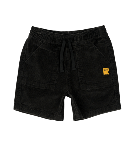 Rock Your Kid Black Washed Cord Shorts