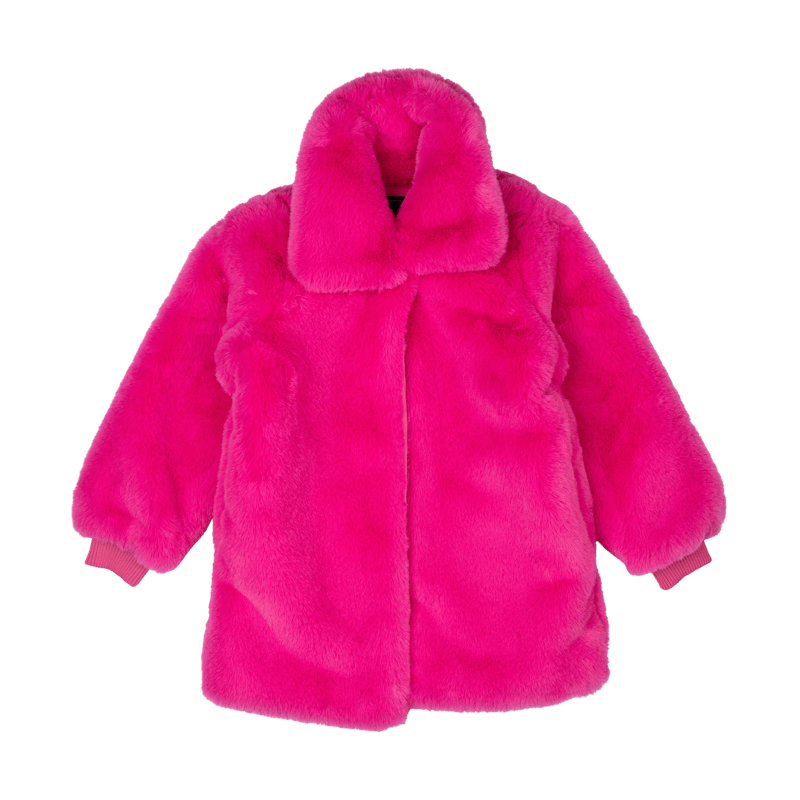 Fuzzy hot sale girl jackets