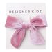 Designer Kidz Velvet Bow Hair Clip - Pink