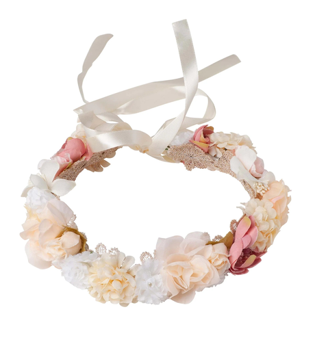 Designer Kidz Juliette Flower Crown - Pink