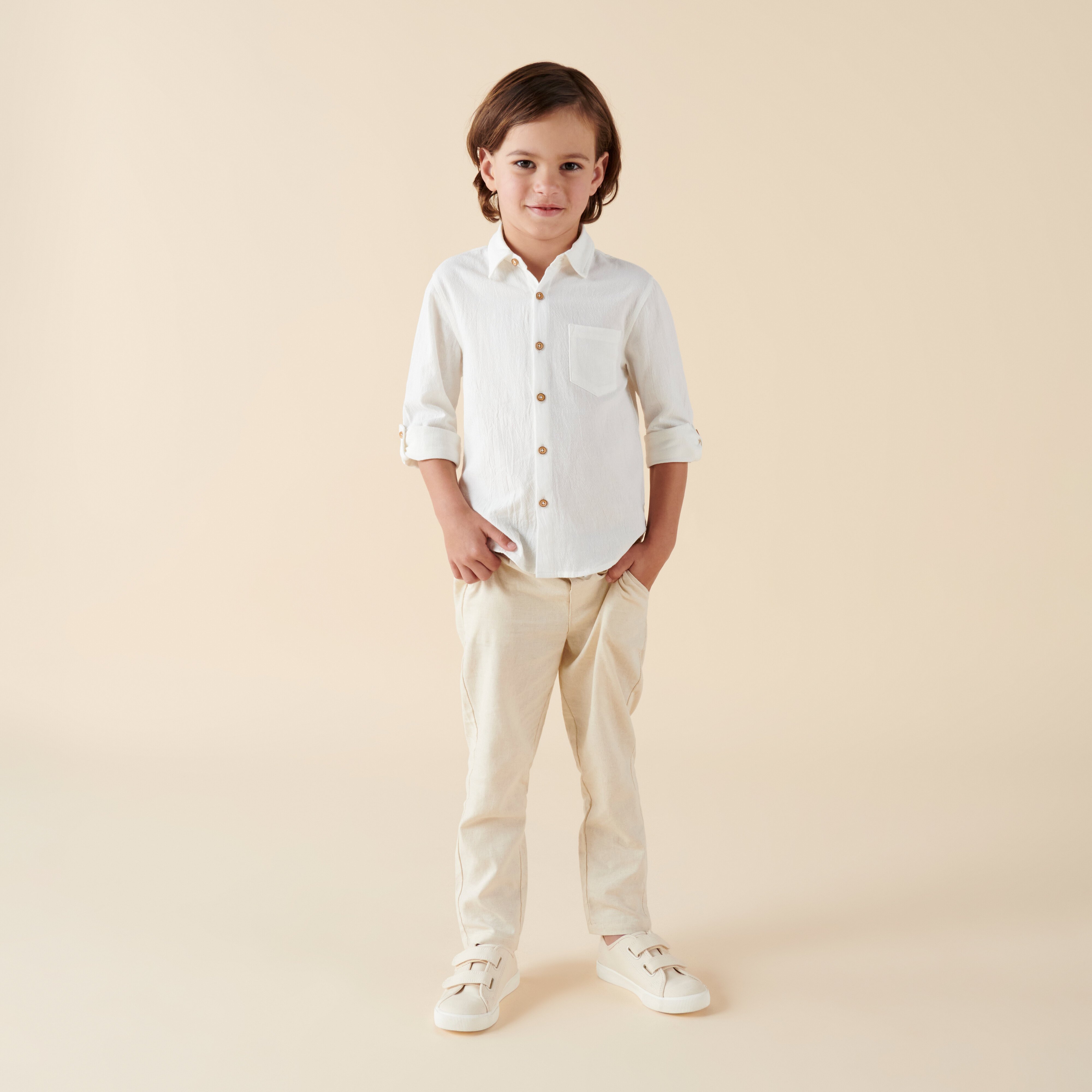 Designer Kidz Finley Linen Pants - Sand - CLOTHING-BABY-Baby Special ...