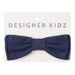 Designer Kidz Toby Linen Bow Tie - Navy