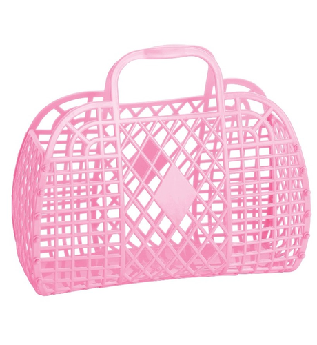 Sun Jellies Large Retro Basket - Pink