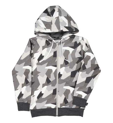 Radicool Dude Geometric Camo Zip Hood