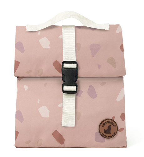 Crywolf Insulated Lunch Bag - Blush Stones