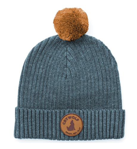 Crywolf Pom Pom Beanie - Scout Blue