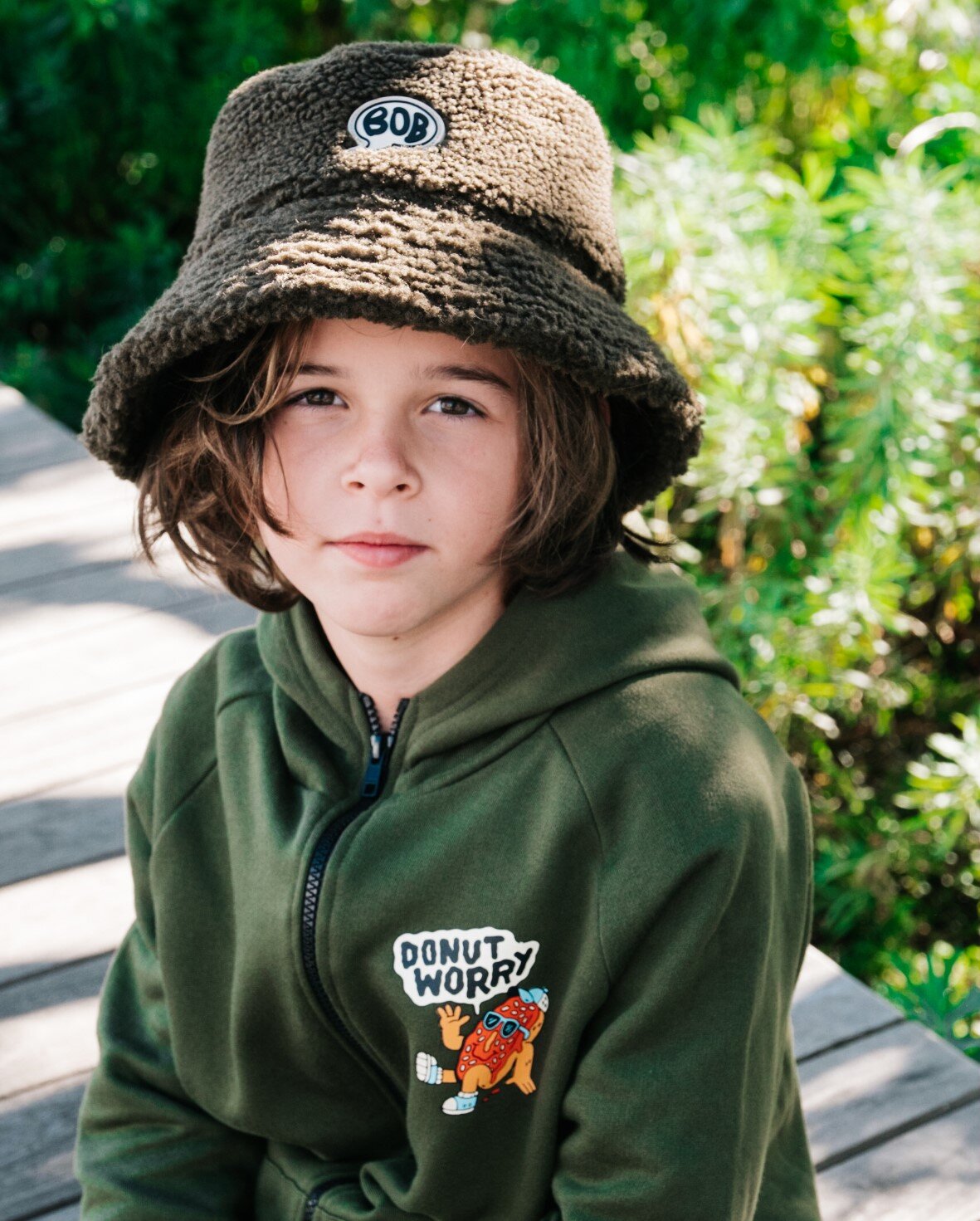 Boys khaki hat online