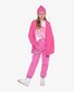 The Girl Club Bubblegum Pink Lace Knit Pom Pom Beanie