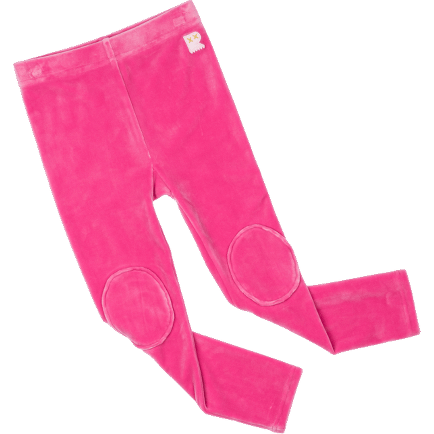 Rock Your Kid Pink Velvet Knee Patch Tights - CLOTHING-GIRL-Girls