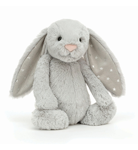 Jellycat Bashful Grey Shimmer Bunny - Medium