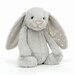 Jellycat Bashful Grey Shimmer Bunny - Medium