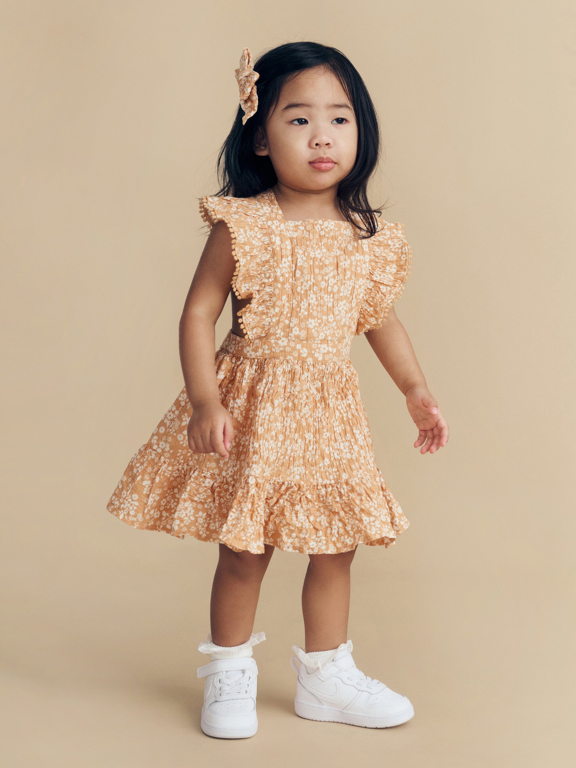 Girls Mesh Dresses Puff Sleeve Princess Dress Kids Clothes Children  Costumes Spring Long sleeve Cute Dress