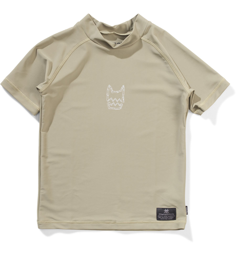 Munster Logo S/S Rash - Lt Olive