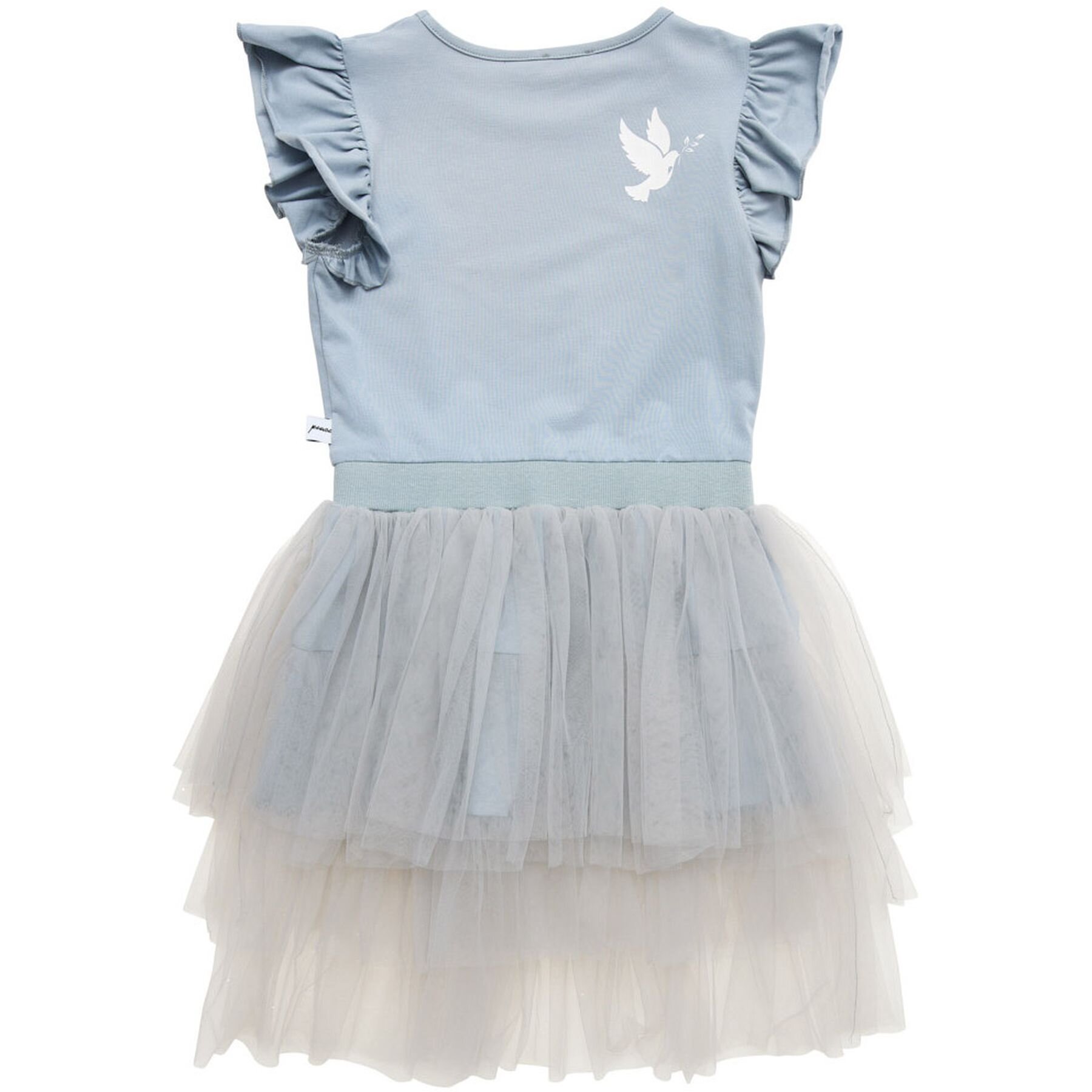 Hazel & Bo Butterfly Rainbow Tulle Romper Dress Rainbow / 3-6 Months