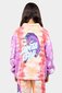 Santa Cruz Unicorn Stack Strip 1/4 Zip Sweater - Pale Pink Tye Die