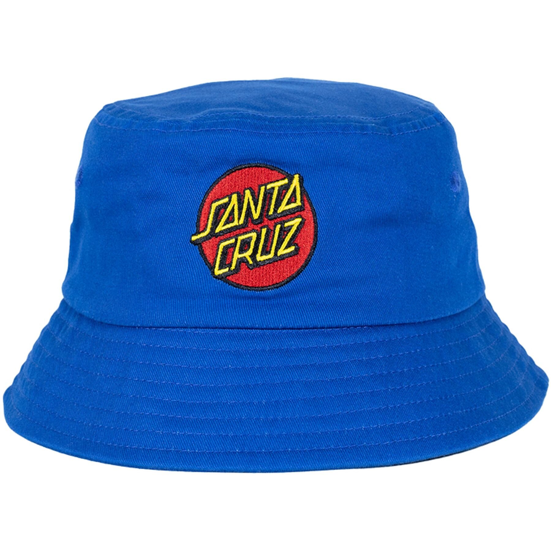 Santa Cruz Classic Dot Patch Bucket Hat Blue CLOTHING HATS