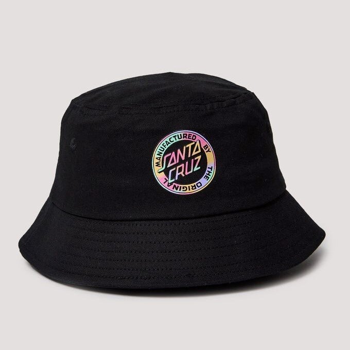 Santa Cruz Vivid MFG Dot Bucket Hat Black CLOTHING HATS