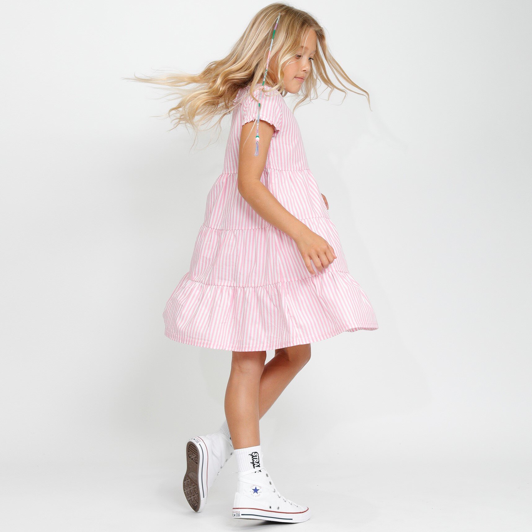 La Palma Dress in Pink Gingham