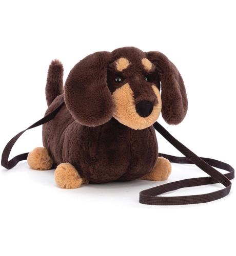 Jellycat Otto Brown Sausage Dog Bag