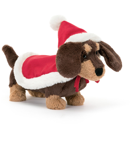 Jellycat Winter Warmer Otto Brown Sausage Dog