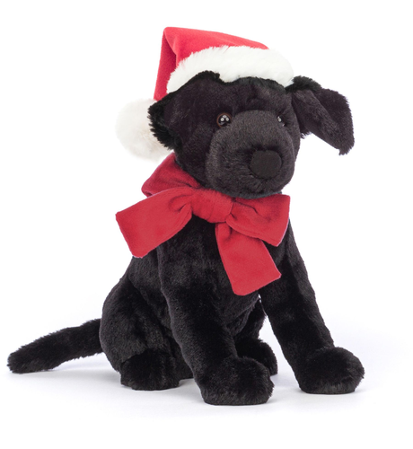 Jellycat Winter Warmer Pippa Black Labrador