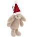 Jellycat Bashful Beige Christmas Bunny Decoration