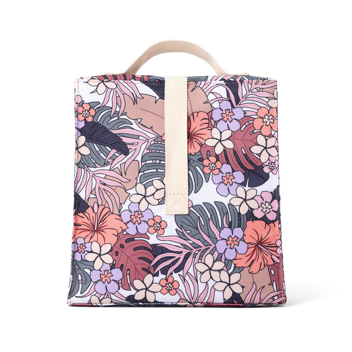 Floral insulated store lunch bag