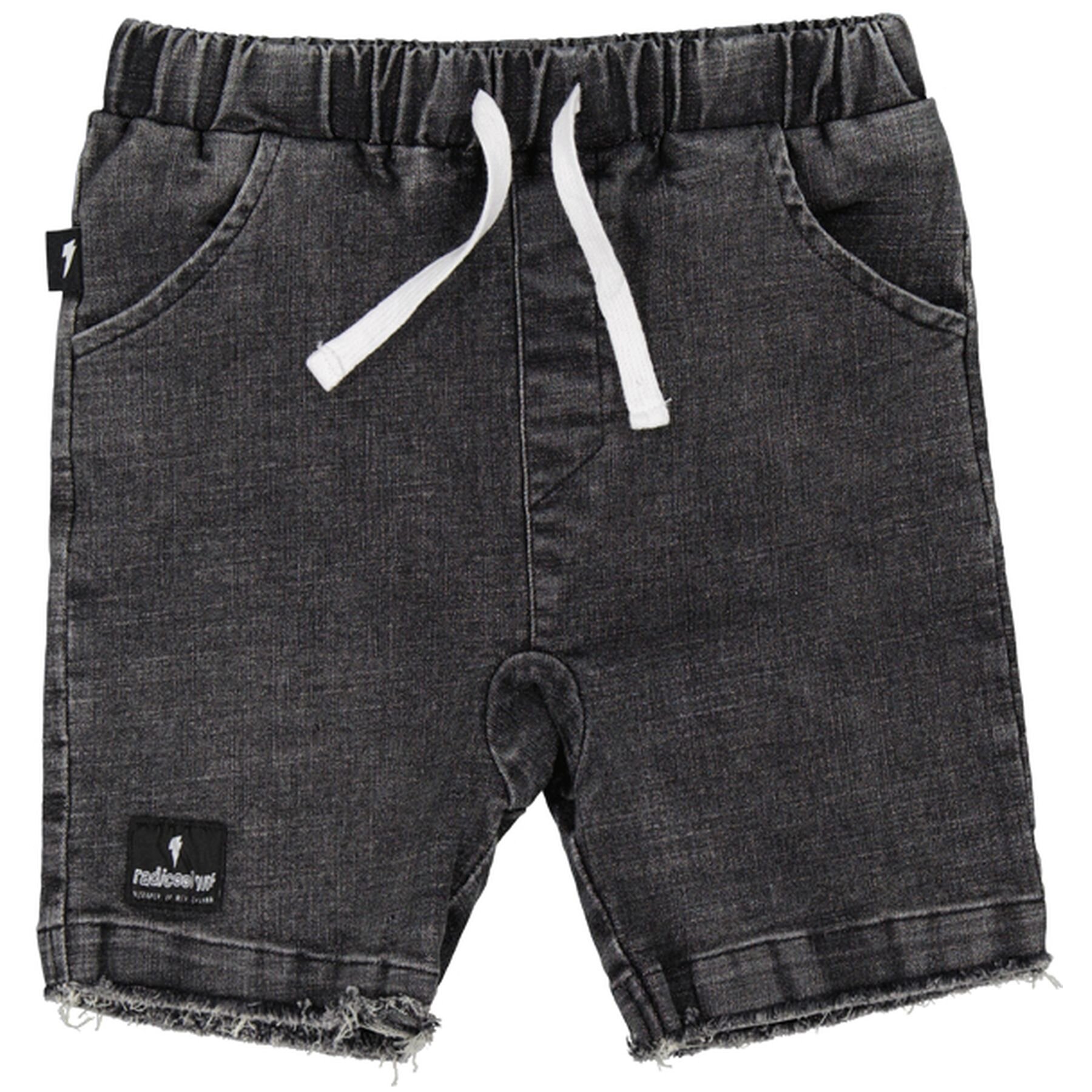 Acid wash sale black shorts