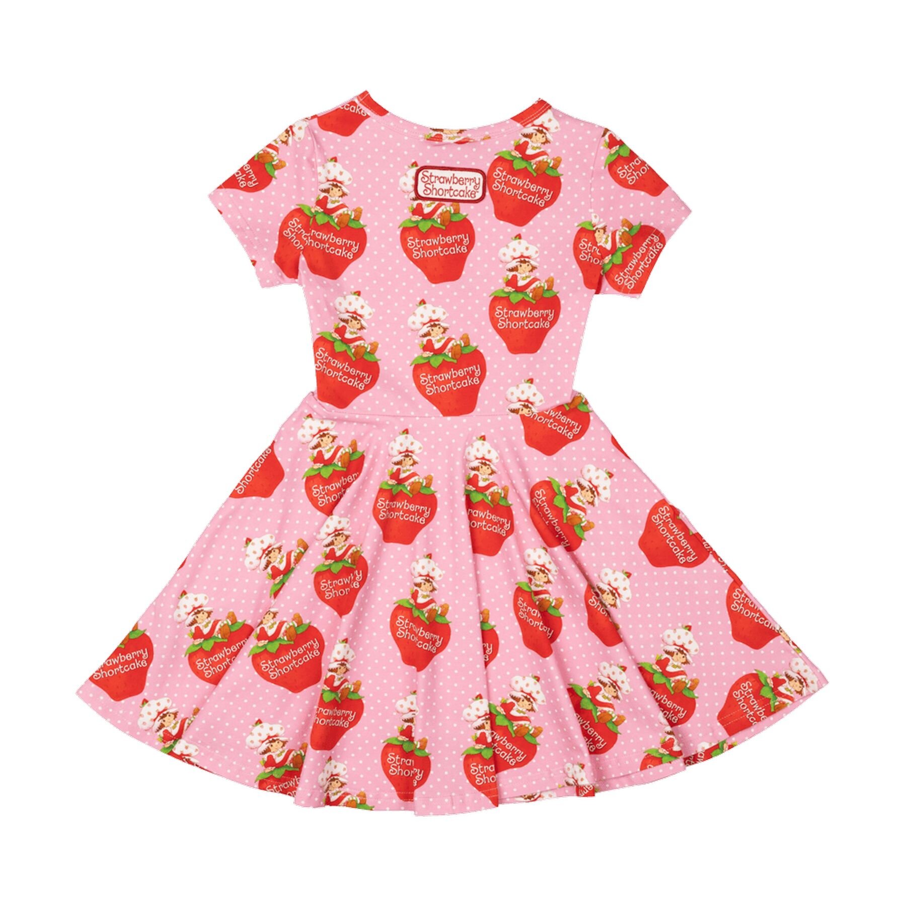 Rock Your Kid Strawberry Delight S S Waisted Dress CLOTHING GIRL Girls Dresses Kids Clothing NZ Shop Online Kid Republic S23 24 ROCK YOUR BABY D4 SUM23