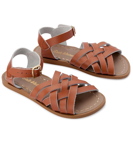 Saltwater Retro Kids Sandal - Tan