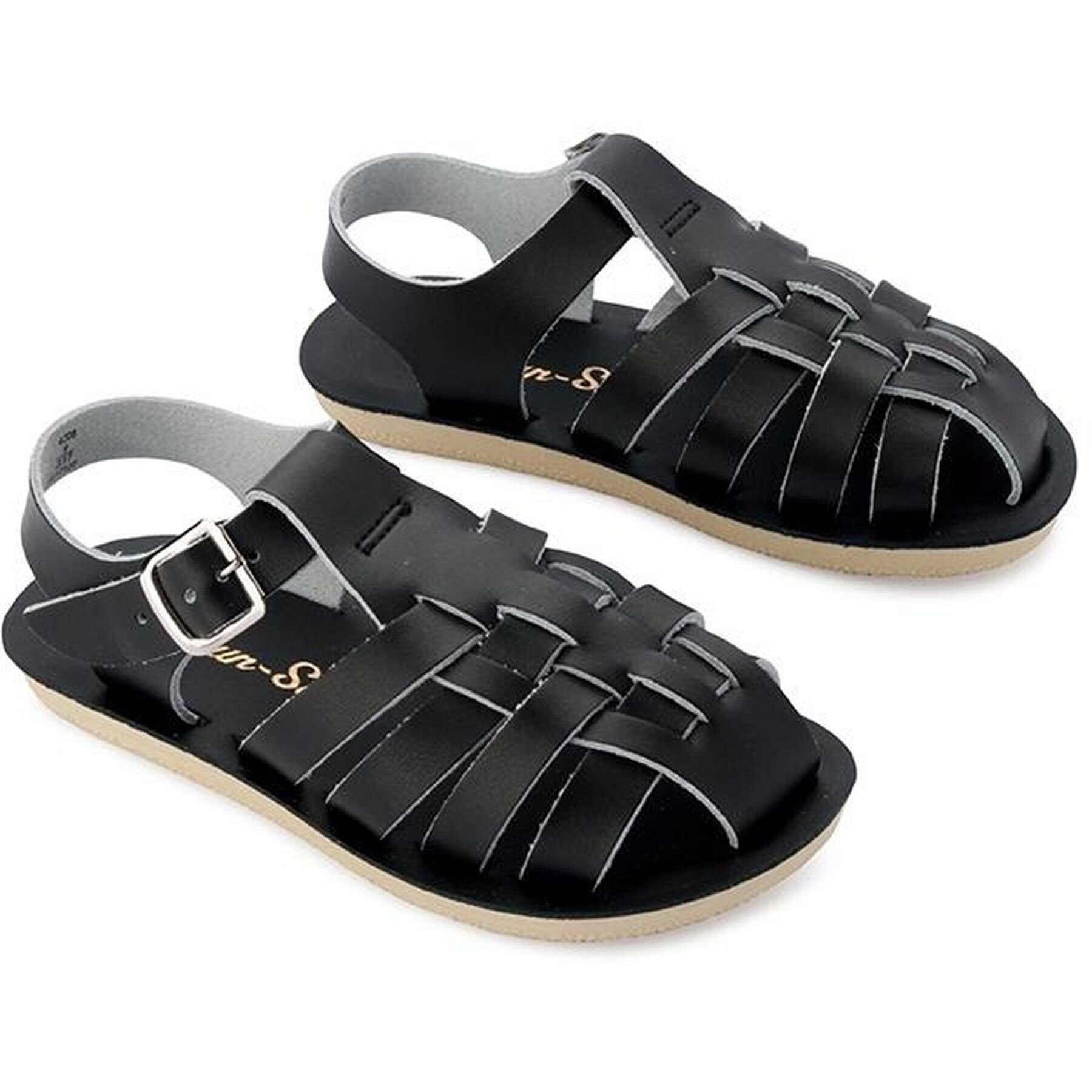 Saltwater Sun San Sailor Kids Sandal Black FOOTWEAR Sandals Jandals Kids Clothing NZ Shop Online Kid Republic S23 24 Saltwater Sandals SUM23