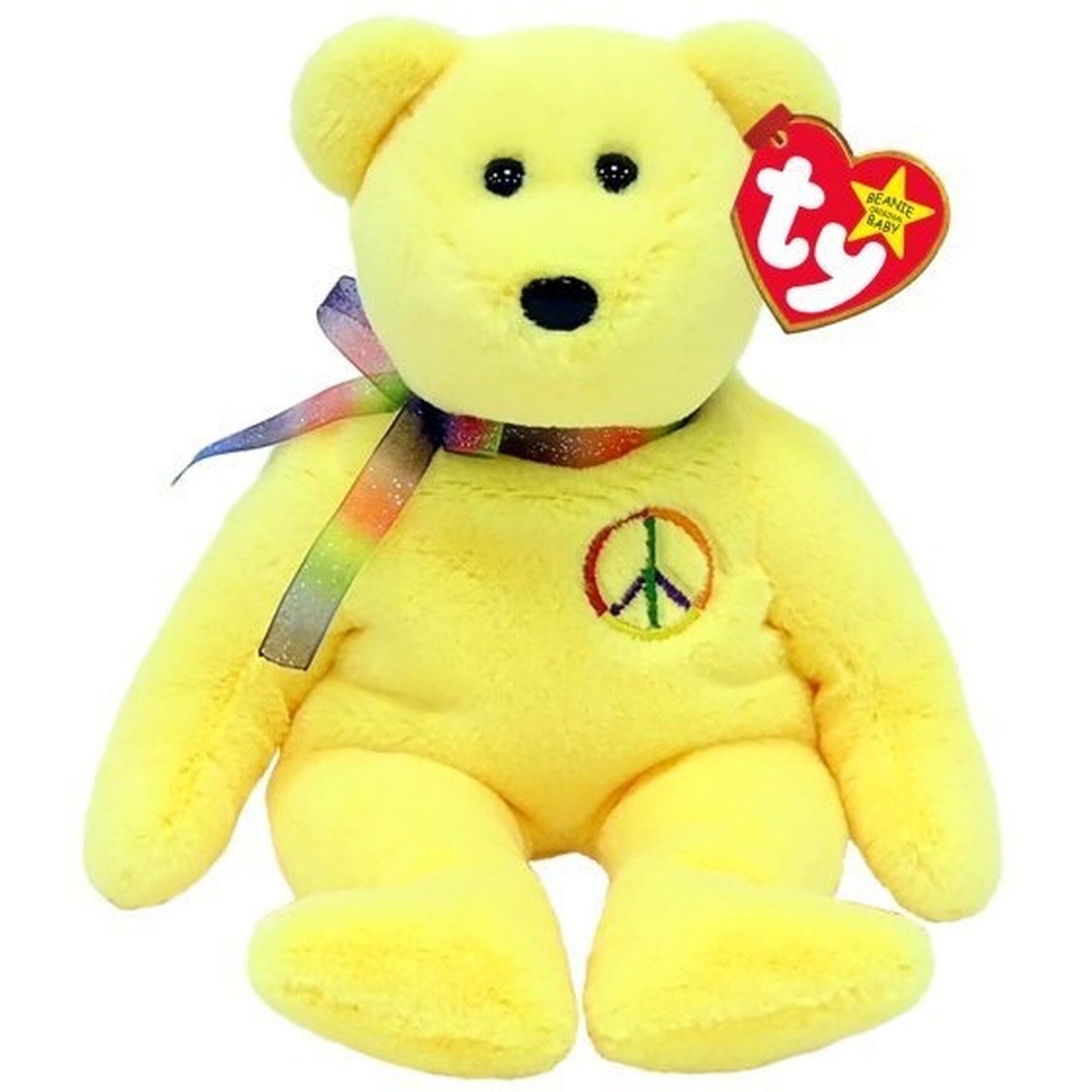 Yellow beanie baby clearance bear